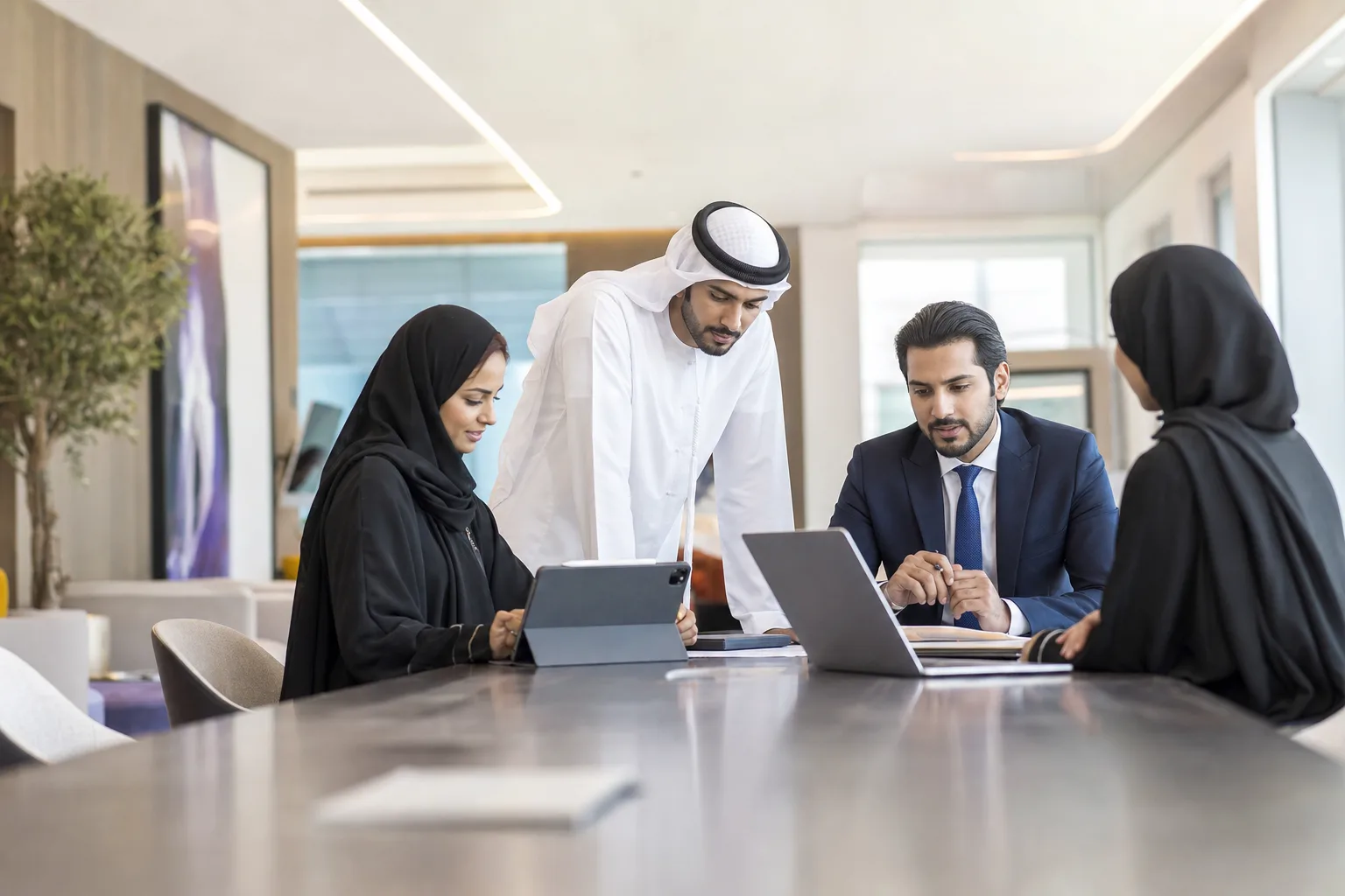 Government digital services team meeting