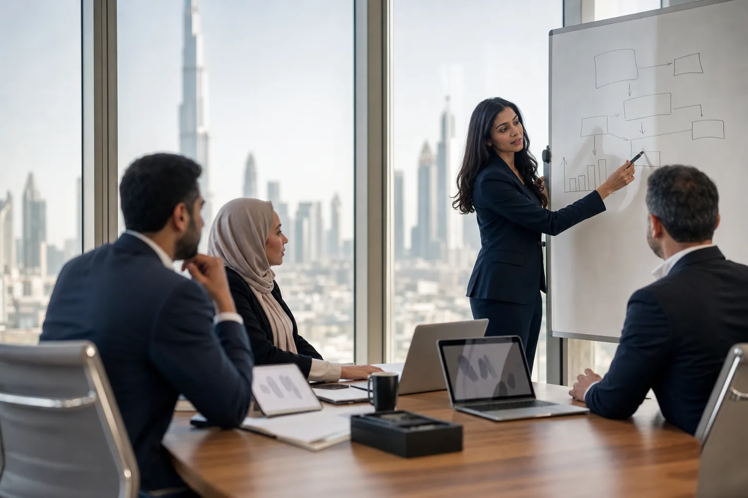 Consultants running a cloud strategy workshop
